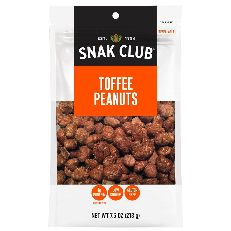 Snak Club CSU29528 Toffee Peanut, 7.5 oz (Pack of 6)
