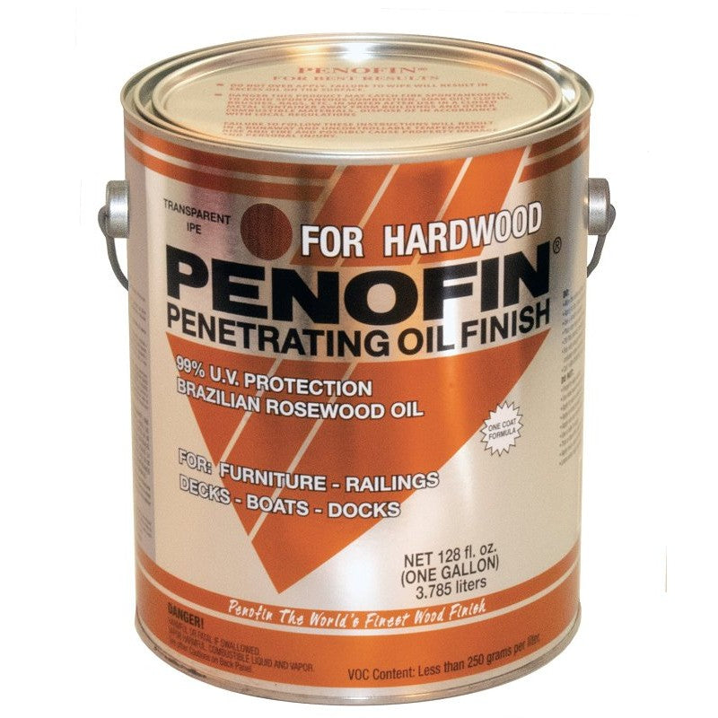 Penofin F3XHIGA Hardwood Stain, Clear, Liquid, 1 gal (Pack of 4)