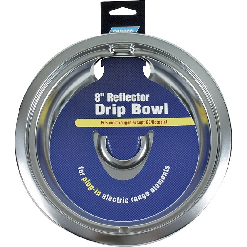 Camco USA 00393 Drip Bowl, For: Plug-In Electric Range Elements, 8 in Dia