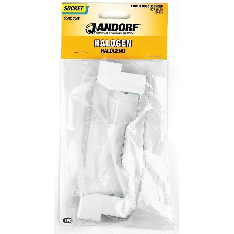 Jandorf 60520 Lamp Socket, 250 V, 500 W, Porcelain Housing Material