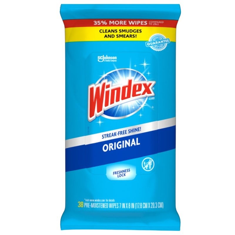 Windex COLORmaxx 00296 Cleaning Original Wipes, Ammoniacal Pleasant