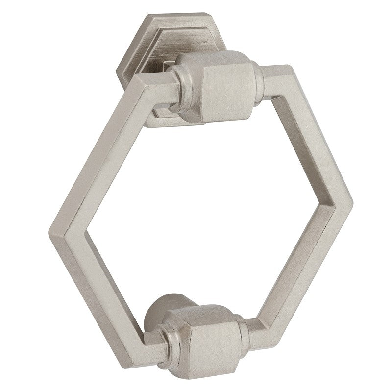 National Hardware Powell N336-707 Door Knocker, Zinc, Satin Nickel, 7/32 in Mounting Hole