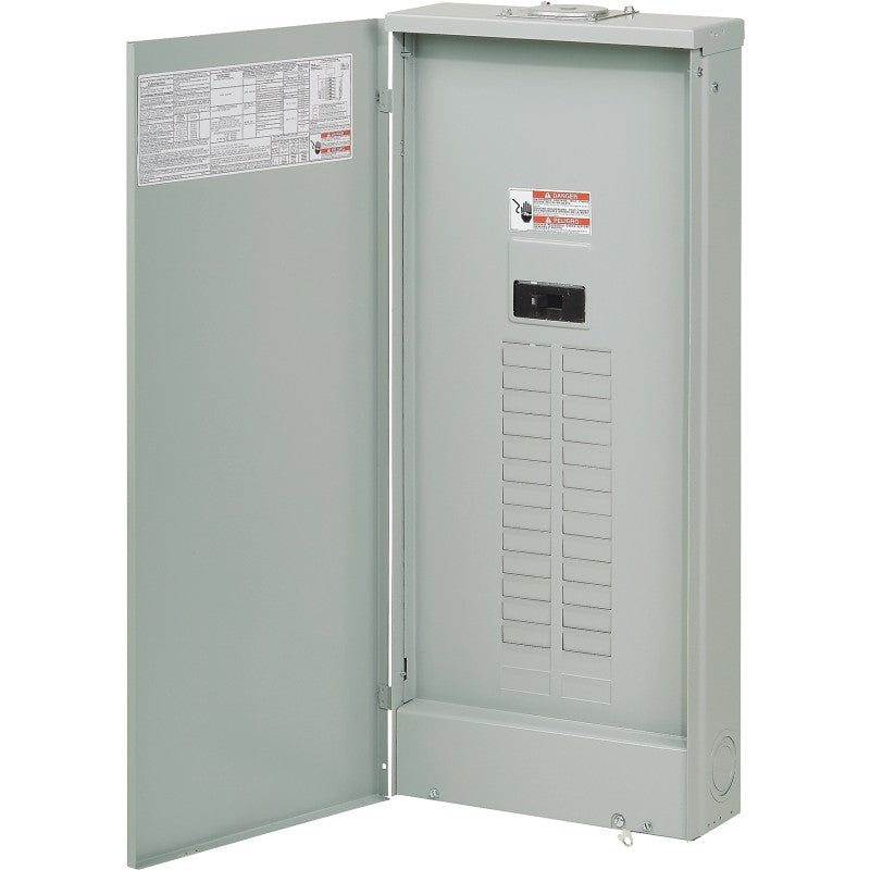 Eaton BRP30B200R Load Center, 60-Pole, 200 A, 30-Space, 60-Circuit, Main Breaker, Plug-On Neutral, NEMA 3R Enclosure