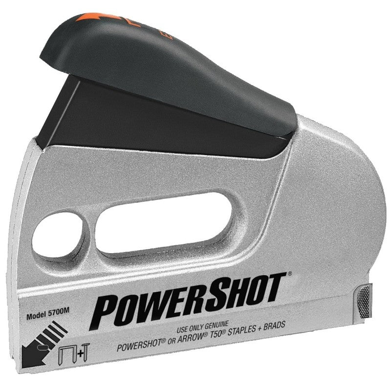Arrow PowerShot Series 5700 Staple Gun and Nailer, T50 Staple, 1/4 to 9/16 in L Leg, Aluminum Staple