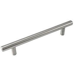 Laurey Melrose Series 87002 Cabinet Pull, 178 mm L Handle, 32 mm H Handle, Steel, Brushed Satin Nickel