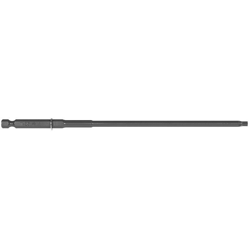 QuikDrive Project Pro BITPPTX25 Driver Bit with Mandrel, T-25 Drive, 6-Lobe Drive, 1/4 in Shank, Round Shank, 7 in L (Pack of 10)