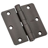 Commercial Door Hinge 3-1/2 Inch 1/4 Radius Oil Rubbed Bronze