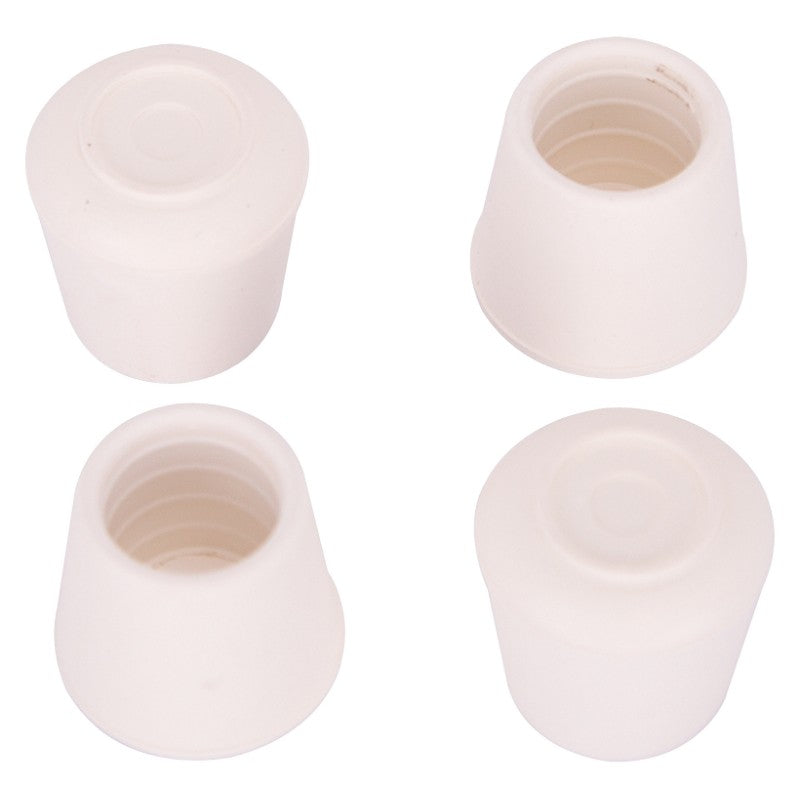 ProSource FE-50642-B Furniture Leg Tip, Round, Rubber, White, 5/8 in Dia, 1.1 in H (Pack of 36)