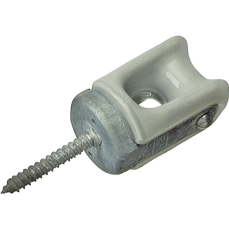 Halex 60222 Wireholder, Porcelain/Steel