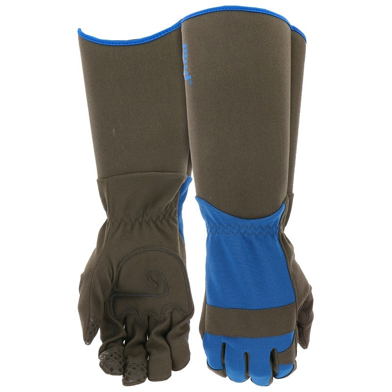 Mud MD53011BB-M-L Work Gloves, Men's, L, Synthetic Leather, Brilliant Blue