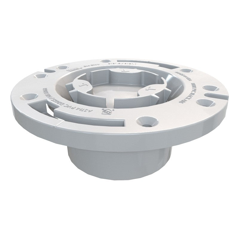 Oatey 43505 Closet Flange, 3, 4 in Connection, Plastic, For: 3 in, 4 in Pipes