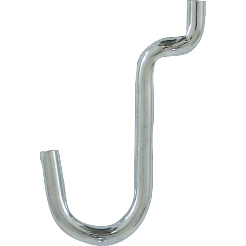 Crawford 18150 Series Peg Hook, 1/2 in Projection, 4.6 in L x 4.5 in W x 5.3 in H Dimensions, Black/Silver, Zinc