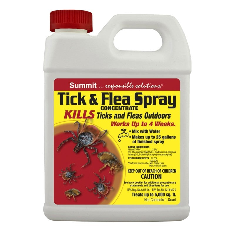 Summit 018-6 Tick and Flea Spray, Around the Home, 1 qt