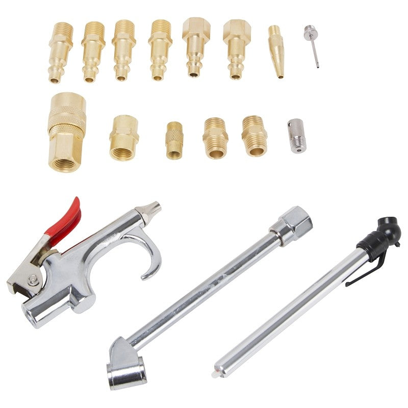Vulcan CC910 Air Tool Accessory Kit, Brass/Steel, Brass/Chrome, Brass/Chrome