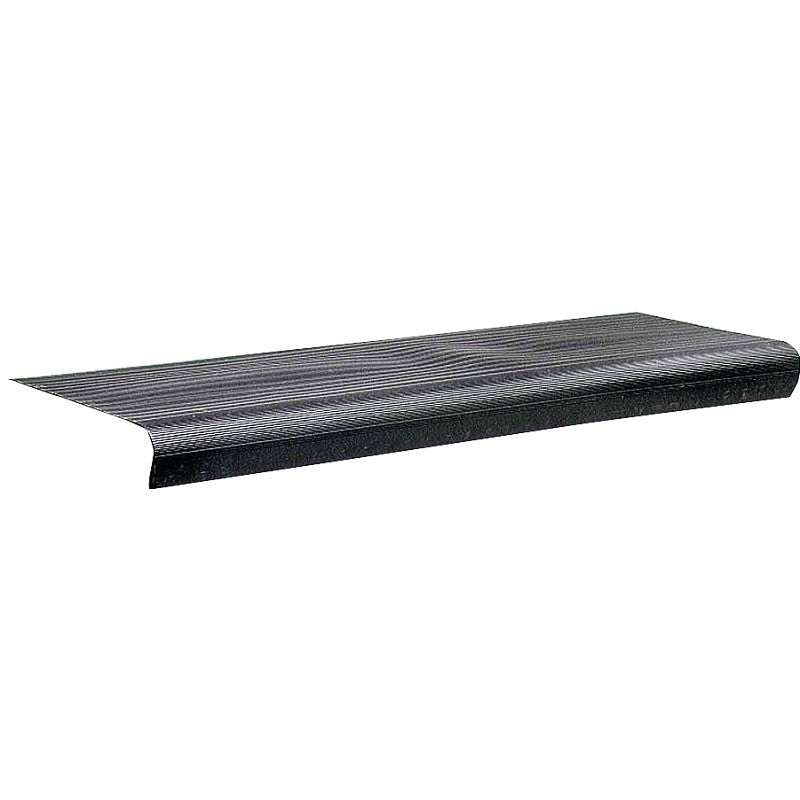 M-D 75556 Stair Tread, 24 in L, 9-1/8 in W, 0.08 in Thick, Vinyl, Black (Pack of 24)