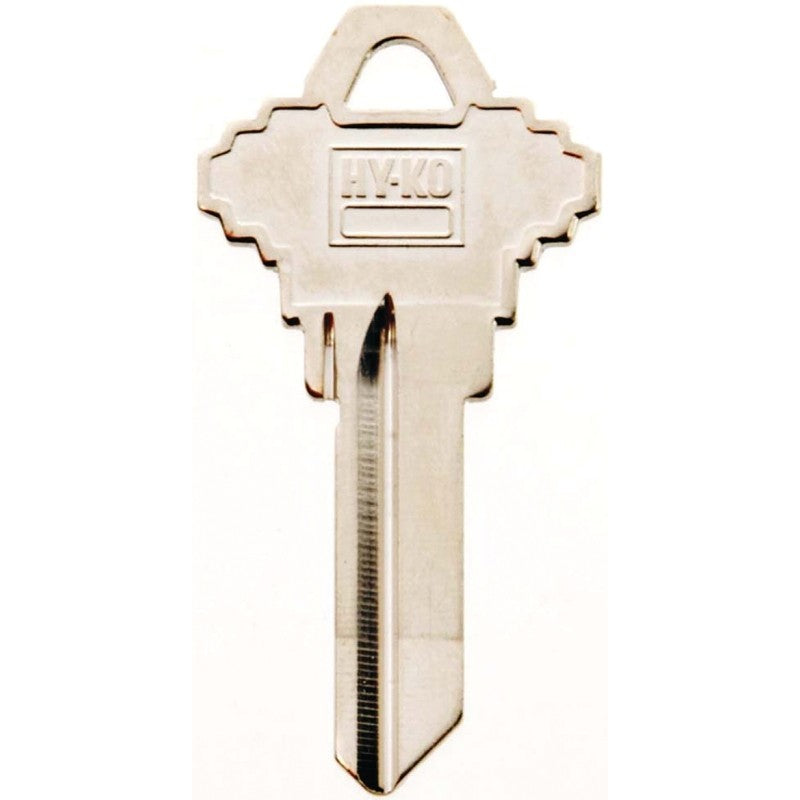 Hy-Ko 11010SC1 Key Blank, Brass, Nickel, For: Schlage Cabinet, House Locks and Padlocks, SC1 Key Number (Pack of 10)