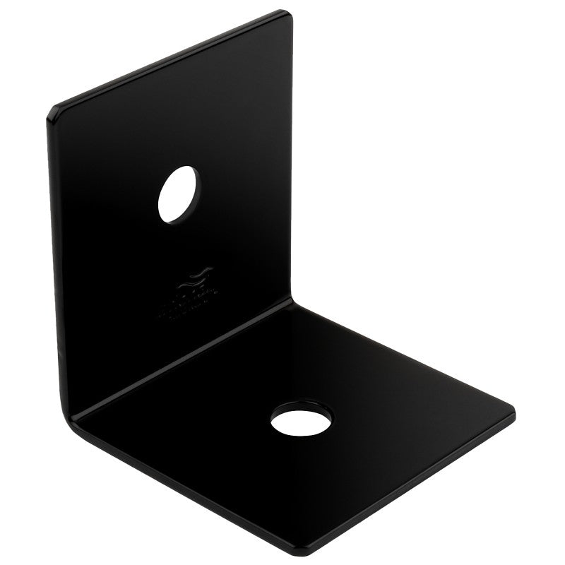 National Hardware Indio 1218BC Series N800-201 90 deg Heavy Angle, 3 in W, 3-1/4 in D, 3 in H, Steel, Black