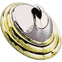 Polished Brass And Chrome Single Robe Hook