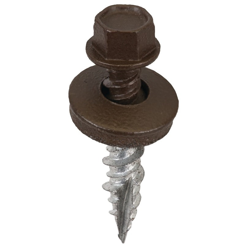 Acorn International SW-MW1BS250 Screw, High-Low, Twin Lead Thread, Burnished Slate, Self-Tapping, Type 17 Point, 250/BAG