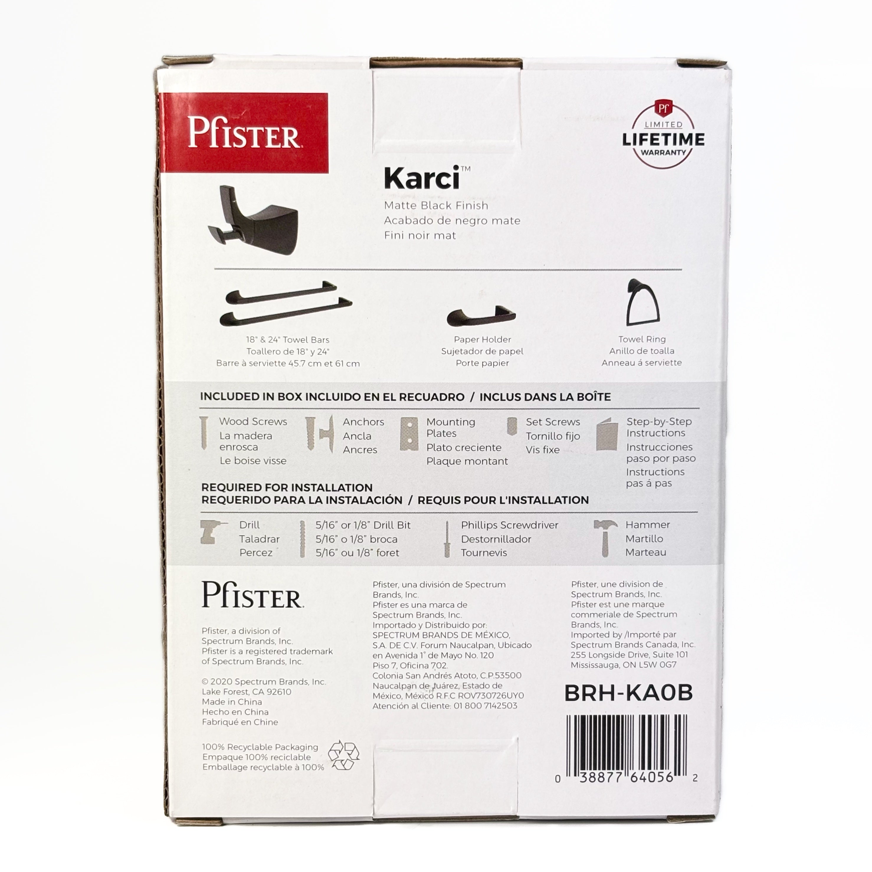 Karci Robe & Towel Hook Matte Black (POS)