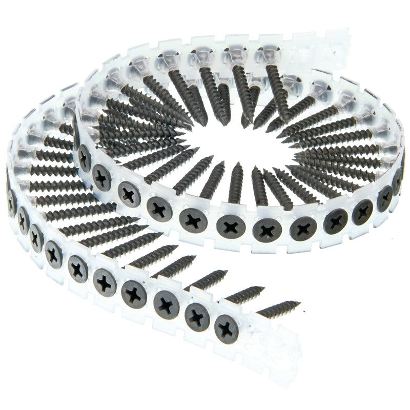 Senco 06B Series 06B125P Screw, #6 Thread, 1-1/4 in L, Bugle Head, #2 Drive, Steel, Phosphate