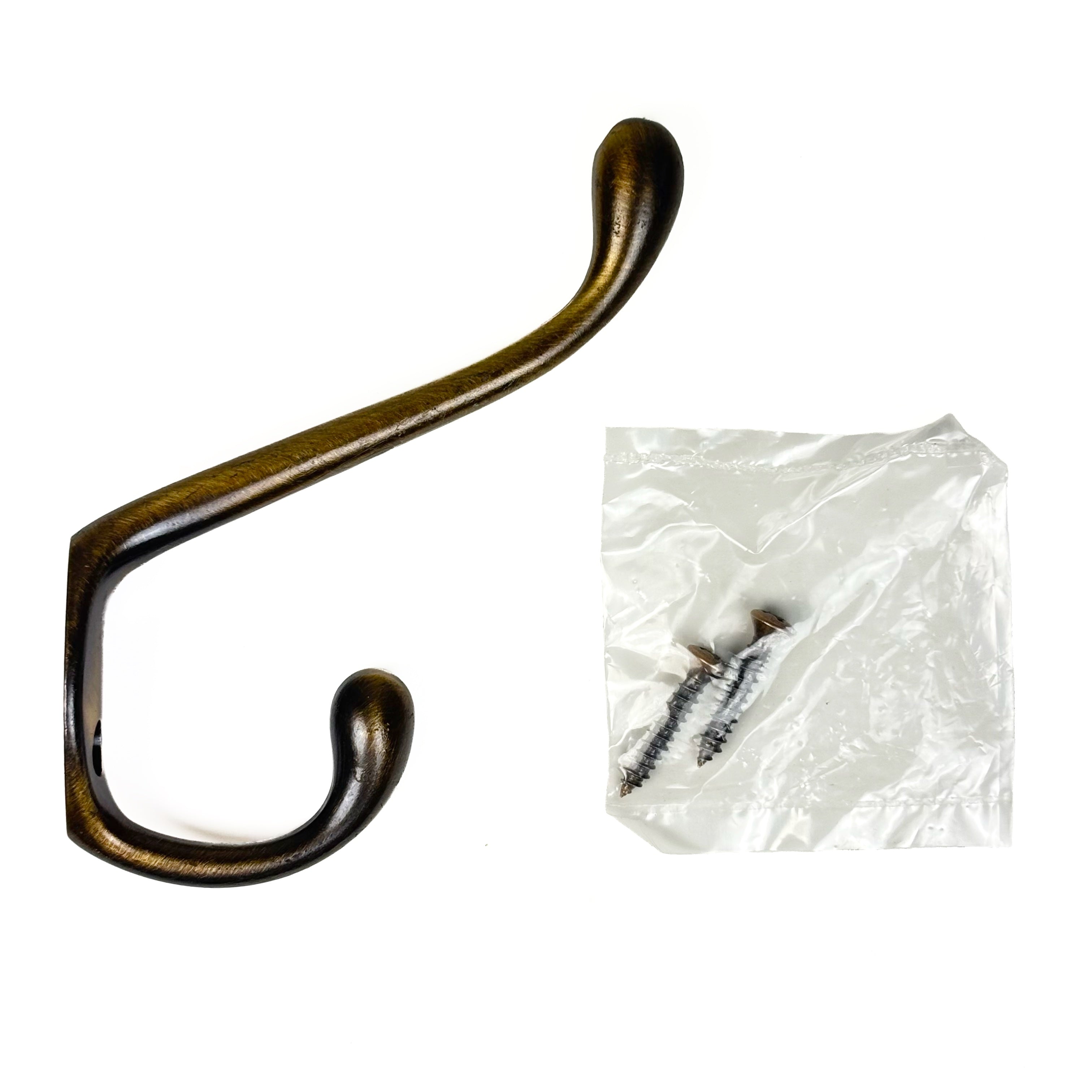 Heavy Duty Upscale Deep Projection Coat And Hat Hook Antique Brass