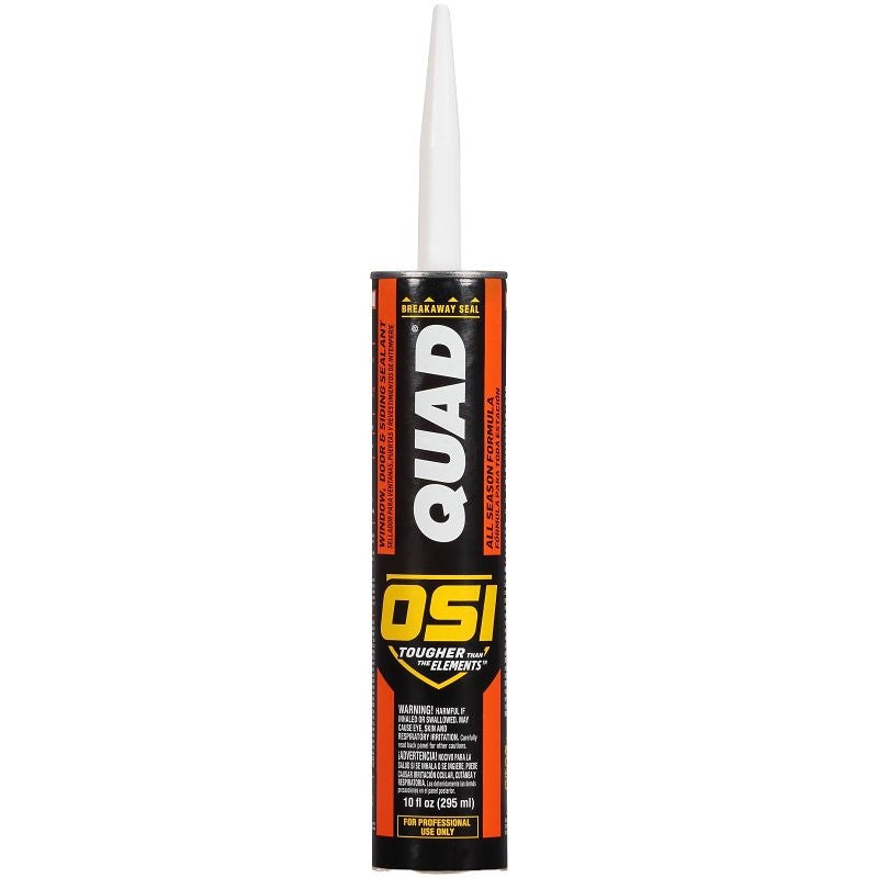 OSI 827837 Advanced Formula Sealant, Clear, 7 days Curing, 20 to 100 deg F, 10 oz Cartridge (Pack of 12)