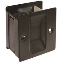 Passage Notched Pocket Door Pull Solid Brass Antique Bronze