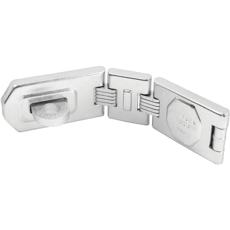 American Lock A885D Locking Hasp, 7-3/4 in L, 1-3/4 in W, Steel, Zinc, 7/16 in Dia Shackle