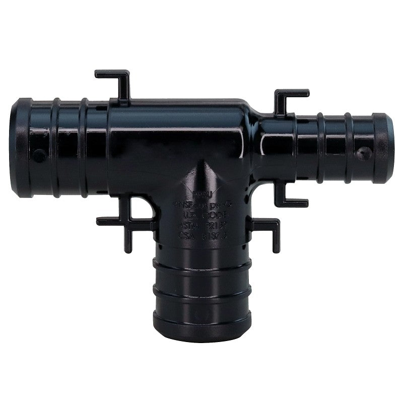 Apollo Valves PXPAT3412345PK Pipe Tee, 3/4 x 1/2 x 1/2 in, Barb, 200 psi Pressure