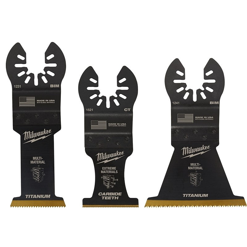 Milwaukee 49-10-9005 Blade Variety Pack, Flush Cut, Plunge Tooth, 3/SET