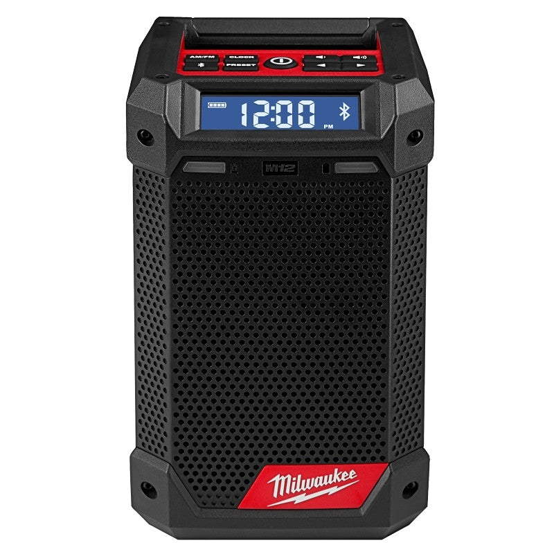 Milwaukee M12 2951-20 Radio and Charger, Tool Only, 12 VDC, Bluetooth 4.2
