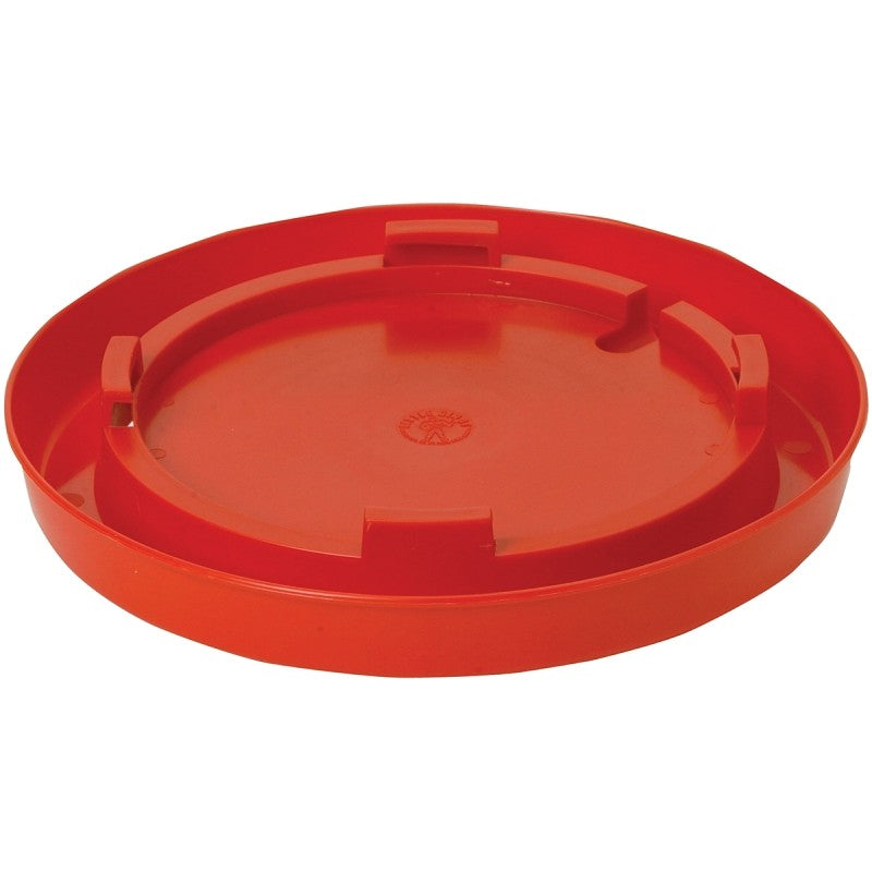 Little Giant 780 Poultry Waterer Base, 11 in Dia, 1-3/4 in H, 1 gal Capacity, Plastic, Red