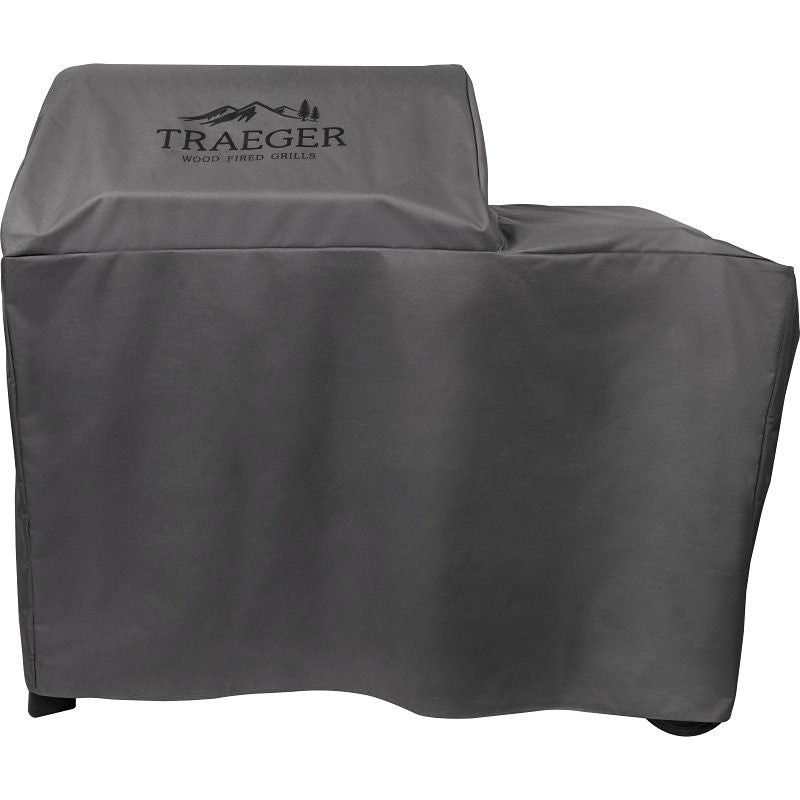 Traeger BAC759 Full Length Grill Cover, 23 in W, 55 in D, 46 in H, Polyester, Gray