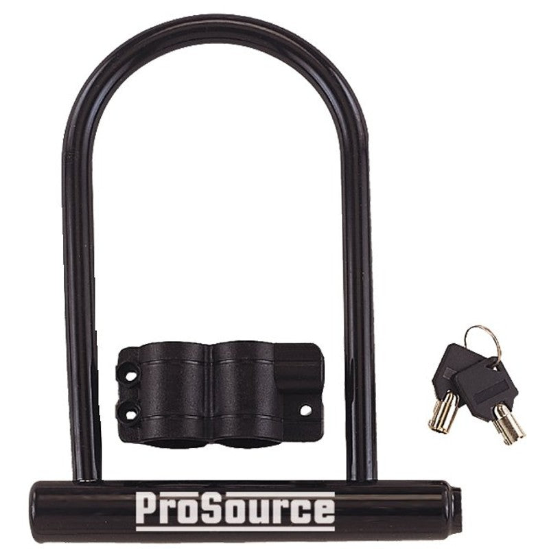 ProSource HD-RUP002 High Security Padlock, Keyed Different Key, U-Type Shackle, PVC Shackle, Steel Body