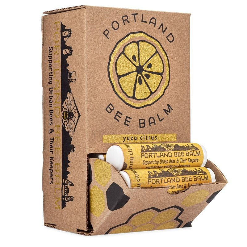 Portland Bee Balm 120 Lip Balm, Yuzu Citrus, 3/PK (Pack of 24)