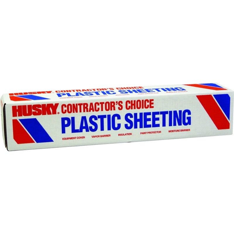 Poly-America CF0212-200C Painter's Sheeting, 2 mil Thick, 200 ft L, 12 ft W, Clear