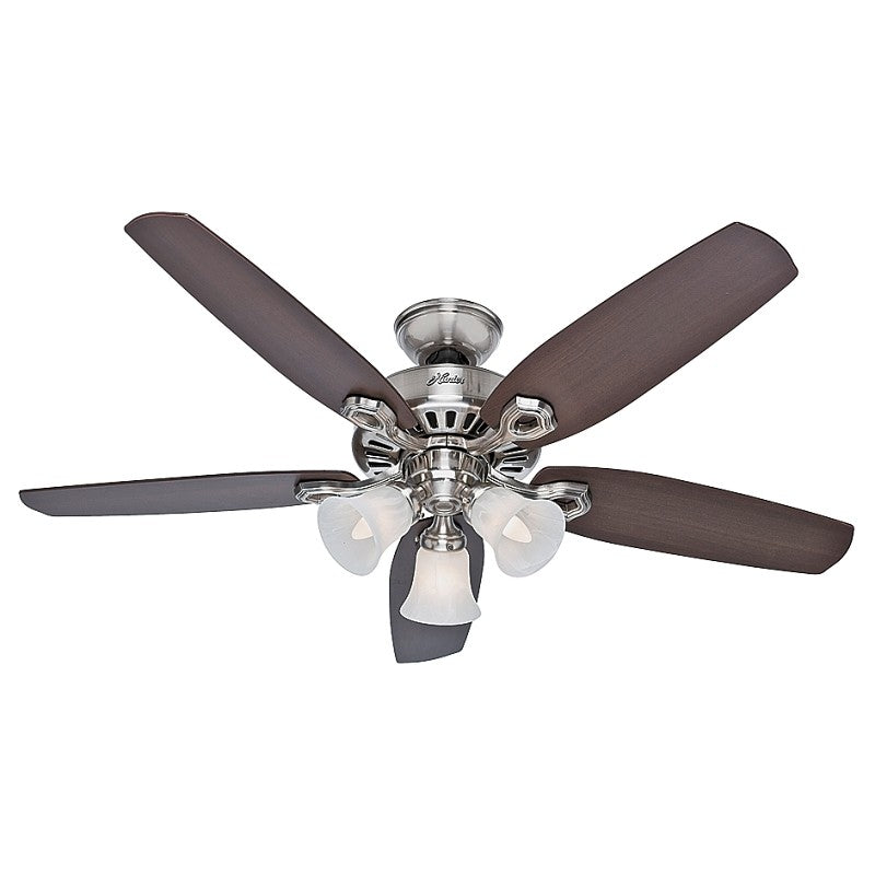 Hunter 53237 Ceiling Fan, 5049 cfm Air, 5-Blade, Brazilian Cherry/Harvest Mahogany Blade, 52 in Sweep