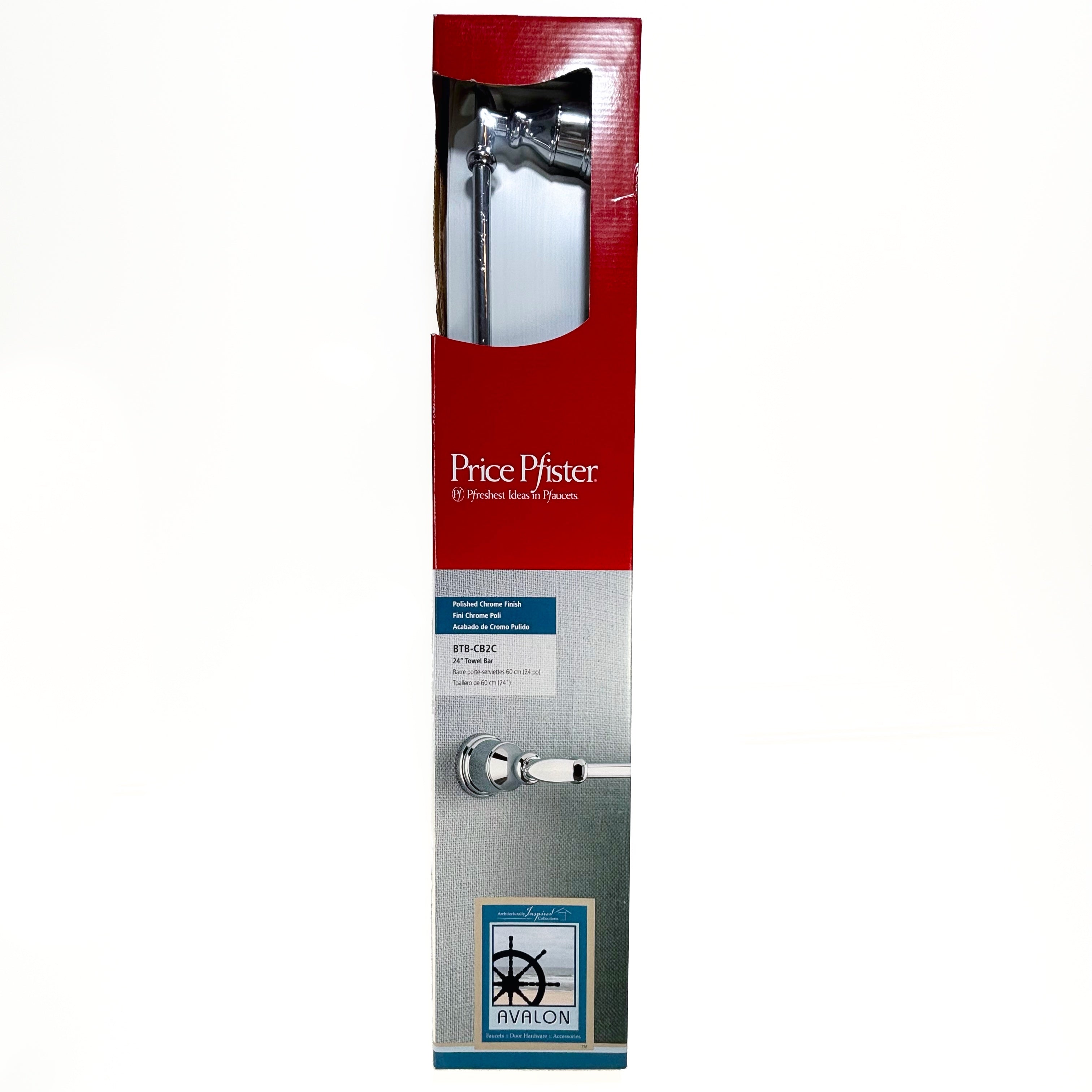 Avalon Towel Bar 24 Inch Polished Chrome (POS)