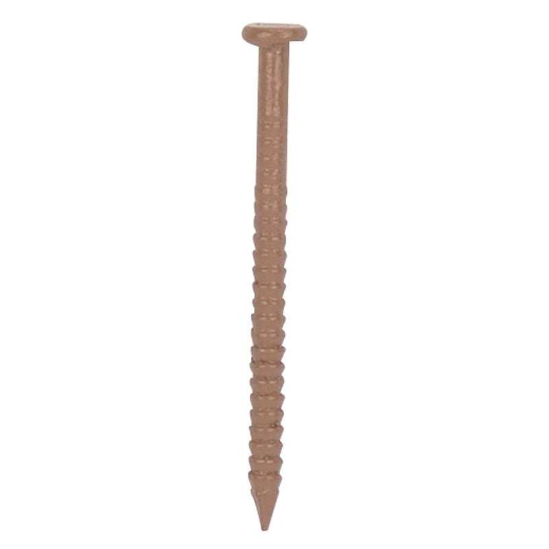 ProSource NTP-079-PS Panel Nail, 16D, 1 in L, Steel, Painted, Flat Head, Ring Shank, Oak, 171 lb (Pack of 5)