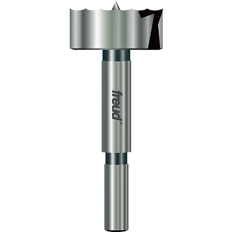 Freud Precision Shear PB-010 Forstner Bit, 1-3/8 in Dia, 3-1/2 in OAL, 3/8 in Dia Shank