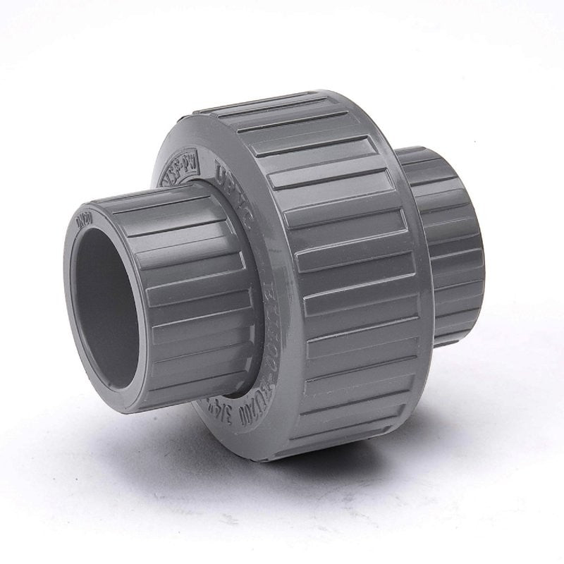 NDS U-1000-S Pipe Union, 1 in, Slip Joint, Gray, SCH 80 Schedule, 150 psi Pressure