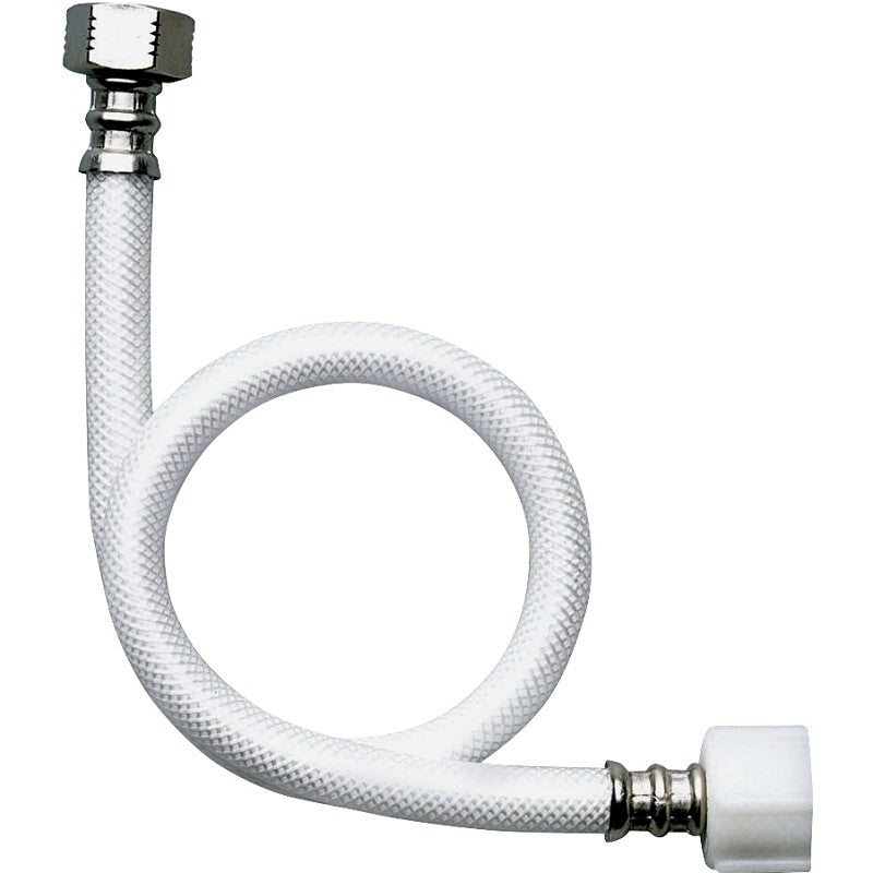 Fluidmaster B1TV09 Toilet Connector, 9 in L, 3/8 in Inlet, Compression Inlet, 7/8 in Outlet, Ballcock Outlet
