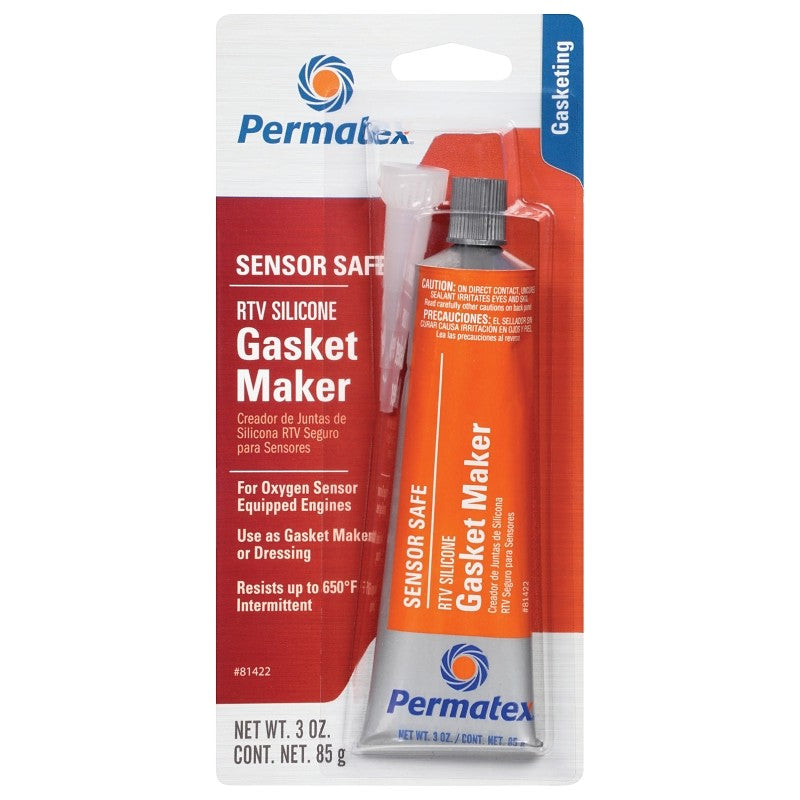 Permatex 81422 Gasket Maker, 3 oz Tube, Paste, Acetic Acid