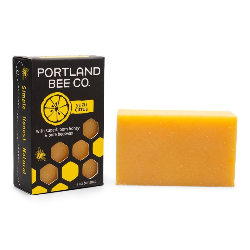Portland Bee Balm 137 Soap, Bar, Yuzu Citrus, 4 oz (Pack of 12)