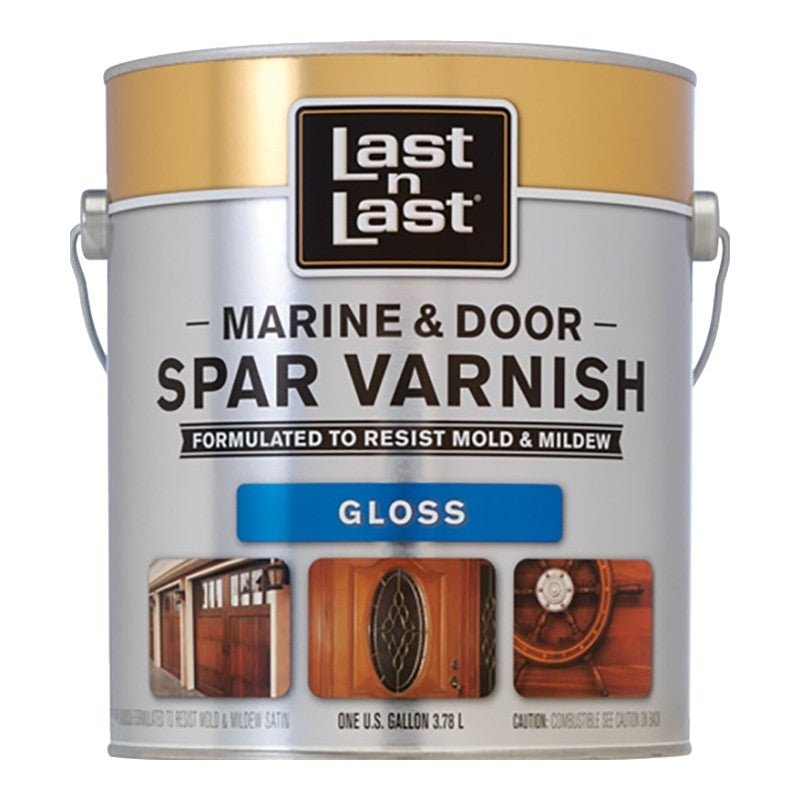 Last n Last 50701 Door and Window Finish, Gloss, Amber, Liquid, 1 gal (Pack of 2)