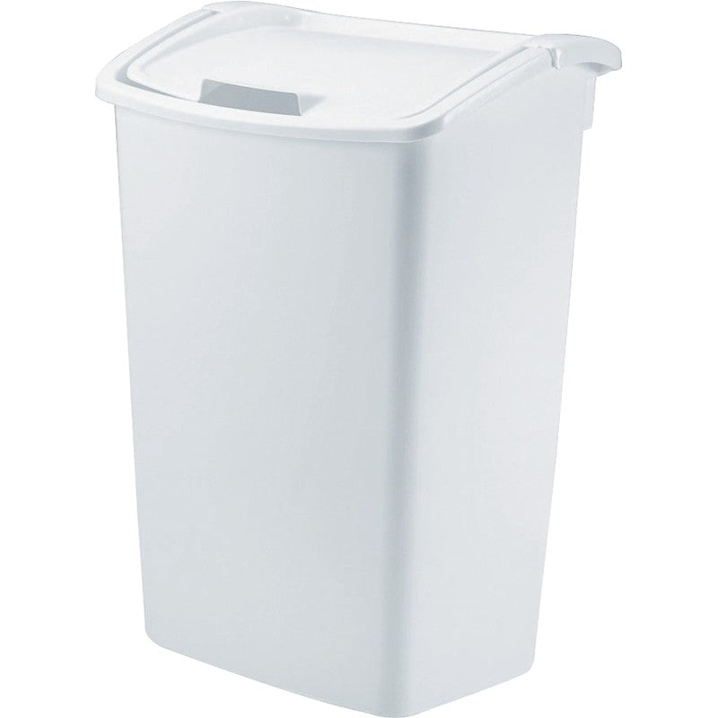 Rubbermaid 2803 FG280300WHT Waste Basket, 45 qt Capacity, Polyethylene, White, 22 in H (Pack of 6)