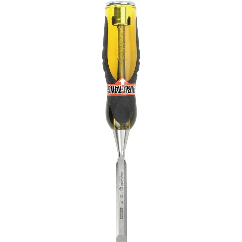 STANLEY 16-974 Chisel, 3/8 in Tip, 9 in OAL, Chrome Carbon Alloy Steel Blade, Ergonomic Handle