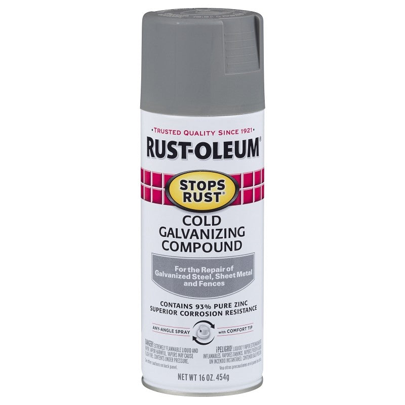Rust-Oleum 7785830 Galvanizing Compound, Gray, Matte, 16 oz
