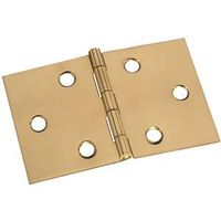 Desk Hinges 2 By 3-1/16 Inch Bright Solid Brass 2 Pack